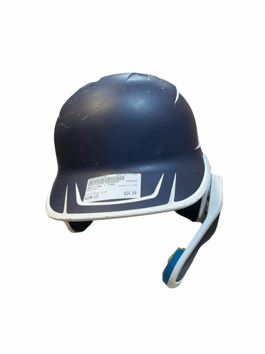 Used Rawlings 1 TONE Batting Helmet No Mask Navy Blue LG 11706-S000383540