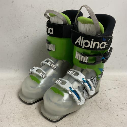Used Alpina LOOP Boys DH Ski Boot Black And Green 230 MP - J05 - W06 11855-S000207604