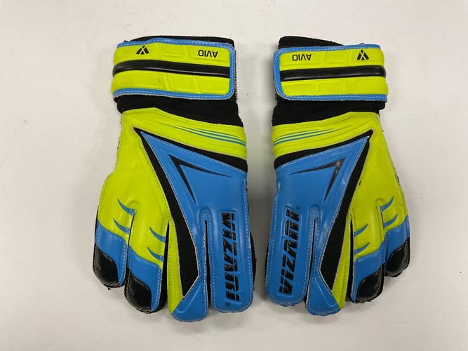Used Vizari AVIO Soccer Goalie Gloves Royal Blue 7 11855-S000207595