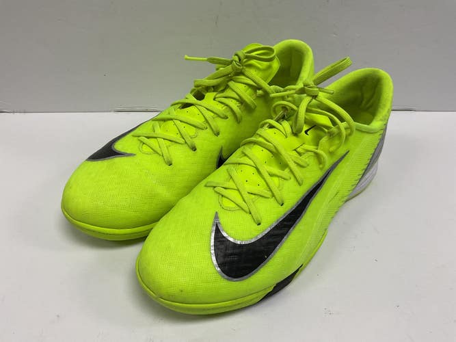 Used Nike FQ8434-700 Soccer Indoor Shoes Optic Yellow Senior 8.5 11855-S000207580