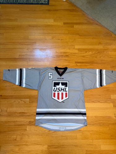 USHL Gray CCM Jersey
