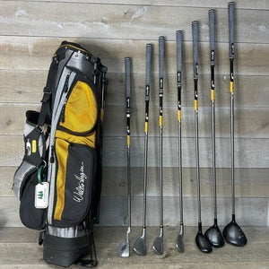 Walter Hagen Jr. Series III Set Driver FW HY 7 9 SW Putter Bag New Grips RH