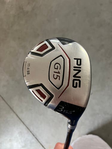 Ping G15 Right Handed Fairway Wood Regular Flex 3 Wood (Used)