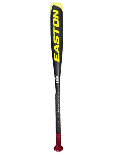Used Easton YBB23ADV12 BB/SB USA 2 5/8 Bat Black And Optic Yellow 28" 11835-S000210372