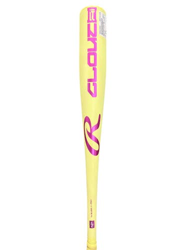 Used Rawlings CLOUT AI BB/SB USA 2 5/8 Bat Yellow 30" 11835-S000210530