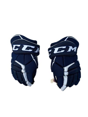 Used CCM TACKS 9040 Junior Gloves Navy And White 10" 11835-S000210568