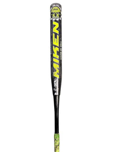 Used Miken PSYCHO MAXLOAD BB/SB Slowpitch Bat Black And Neon Green 34" 11835-S000210655
