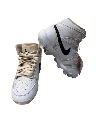 Used Nike AIR JORDAN BB/SB Cleats White Youth 13.0 11835-S000210708