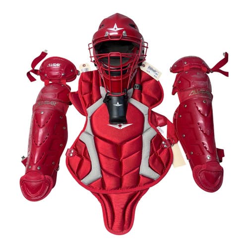 Used All Star 7-9 Catchers Chest Protector Red Youth 11835-S000210799