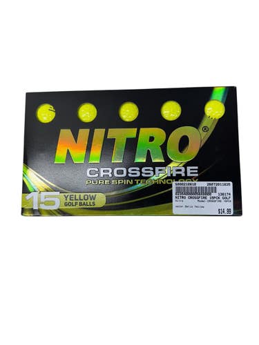 Used Nitro CROSSFIRE 15PCK 15 Pack - Golf Balls Optic Yellow 11835-S000210810