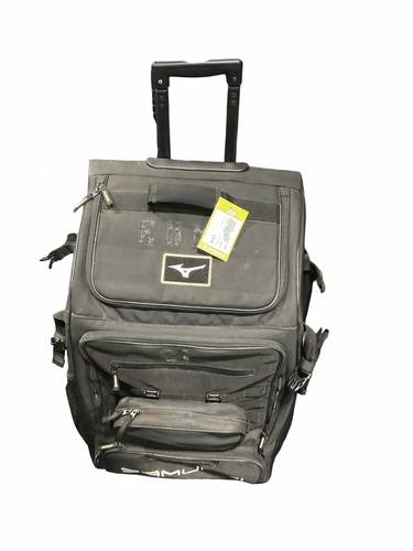 Used Mizuno SAMURAI BB/SB Player Wheeled Bag Black 11834-S000054557
