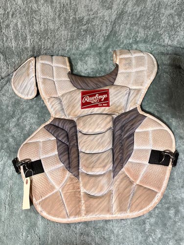 White Adult Rawlings Velo 2.0 Catcher's Chest Protector (Used)