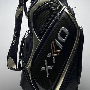 XXIO Premium Staff Bag Black 5-Way Divide Single Strap Golf Bag