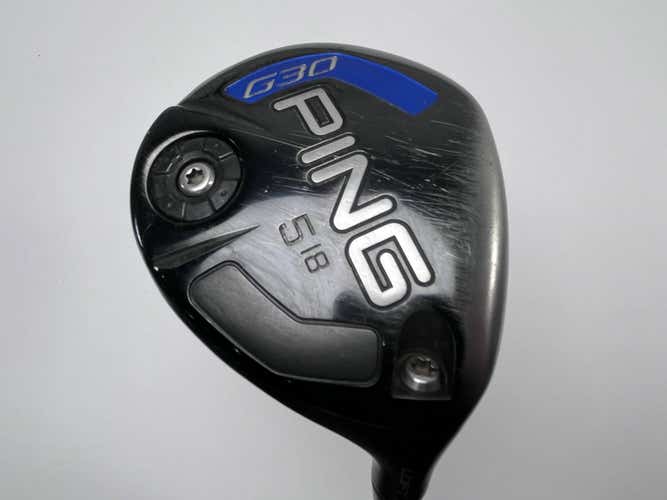Ping G30 5 Fairway Wood 18* TFC 419 Soft Regular Senior Graphite Mens RH