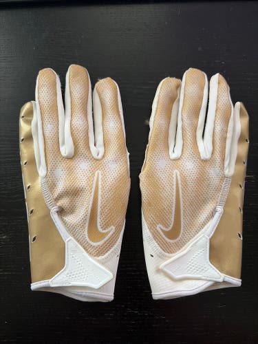 Gold Medium Youth Nike Vapor Jet 7.0 Gloves (Used)