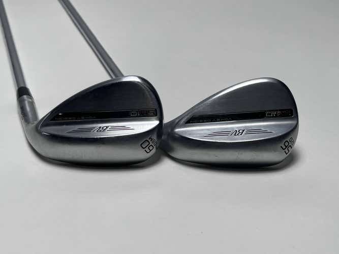 Titleist Vokey SM10 Tour Chrome Wedge Set 56* 12 60* 8 Vokey Wedge Steel Mens RH