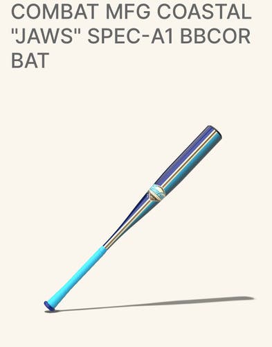 2026 COASTAL Combat MFG Spec A1 Alloy BBCOR Certified Bat (-3) 30 oz 33" (New)