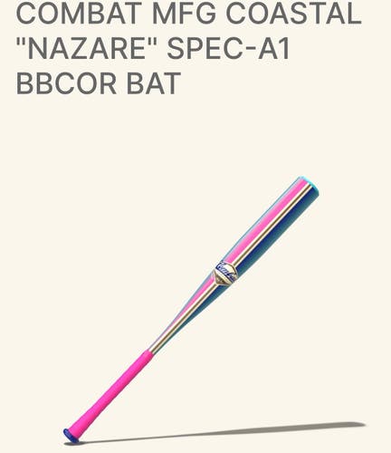 2026 COASTAL Combat MFG Spec A1 Alloy BBCOR Certified Bat (-3) 30 oz 33" (New)