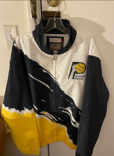 Indiana Pacers Mitchell & Ness men’s NBA FZ windbreaker jacket XXL