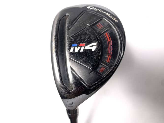 LEFTY TaylorMade M4 3 Hybrid 19* Fujikura Atmos Red 7S Stiff LH
