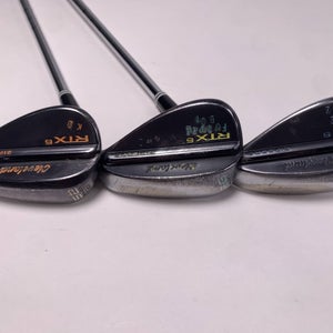 Cleveland RTX 6 ZipCore Black Satin Wedge Set 52* 10 56* 10 60* 10 Modus 3 RH