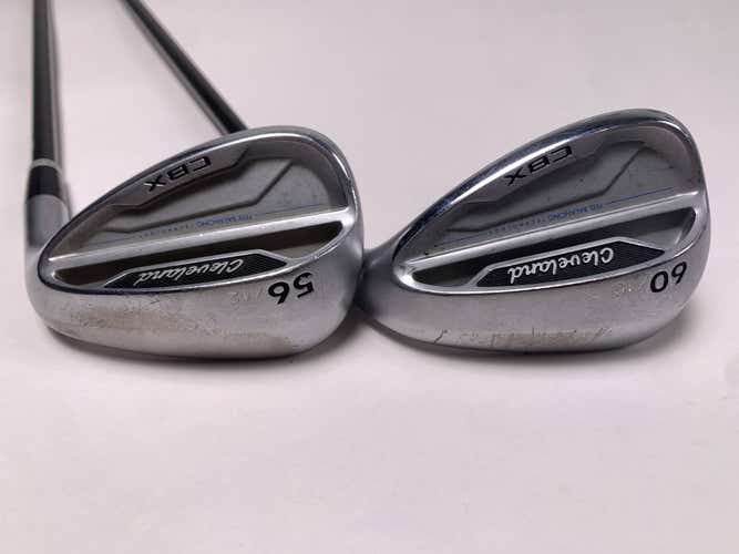 Cleveland CBX Wedge Set 56* 12 60* 10 Rotex Precision Wedge Graphite Mens RH