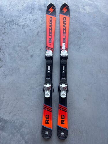 Blizzard RC 130 cm Racing Skis With IQ 7 Bindings (Used)