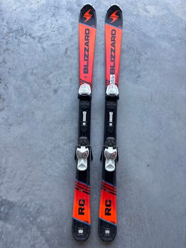 Blizzard RC 130 cm Racing Skis With IQ 7 Bindings (Used)