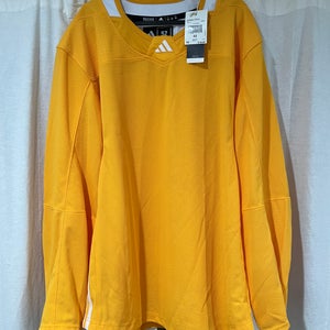 Yellow Adidas Hockey Practice Jersey - Adult Size 52