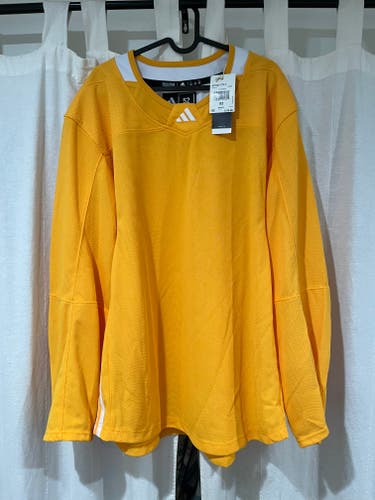 Yellow Adidas Hockey Practice Jersey - Adult Size 52