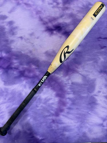 2025 Rawlings Icon Composite Bat USABat Certified (-8) Composite 23 oz 31" (Used)