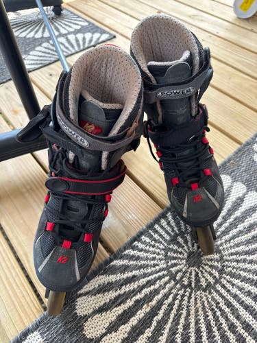 Y2K vintage retro K2 Power Men's Inline Skates size 9
