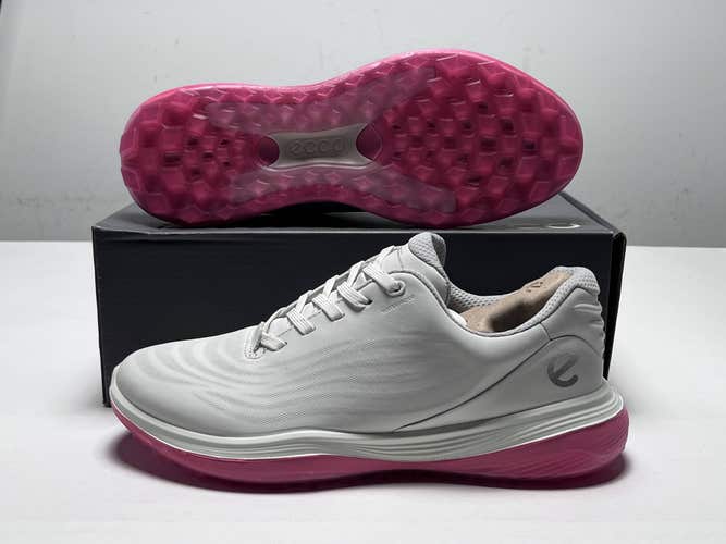 ECCO W LT1 Waterproof Golf Shoes White Women's SZ 9-9.5 (EU 40) NIB
