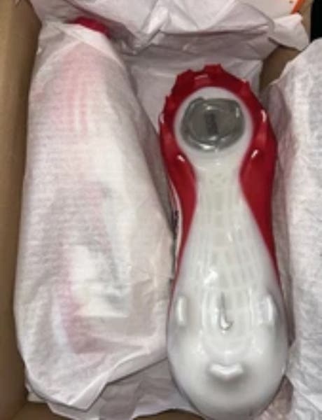 Nike Zoom Vapor Elite 1 White Red Football Cleats FB3288-102  display picture 2