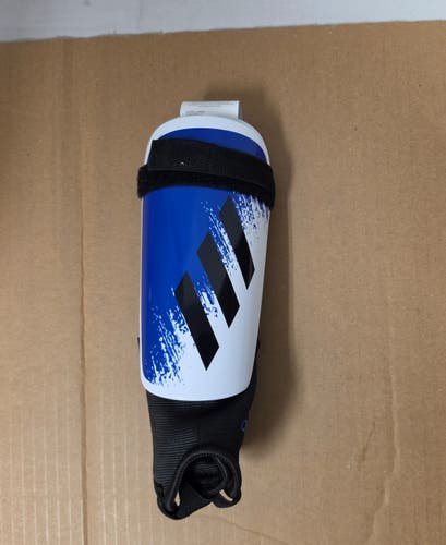 NWT Adidas X Match Junior Soccer Shin Guards - Royal Blue/White/Black - Size Medium