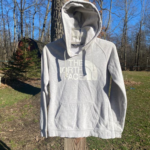 The North Face XS Extra Small Gray Grey Graphic Hoodie