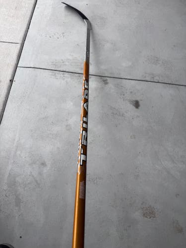 George Parros 2007-08 Anaheim Ducks Game Used & Signed Stick Senior RH Trilage