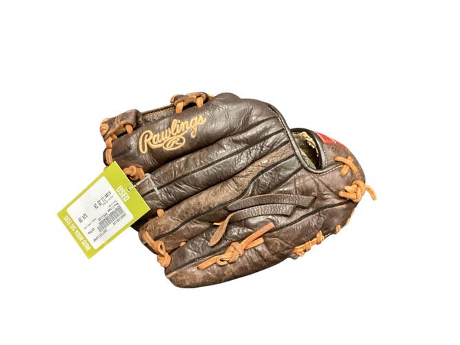 Used Rawlings PPE1125 BB/SB Glove RH Throw Brown 11 1/4" 11846-S000108128