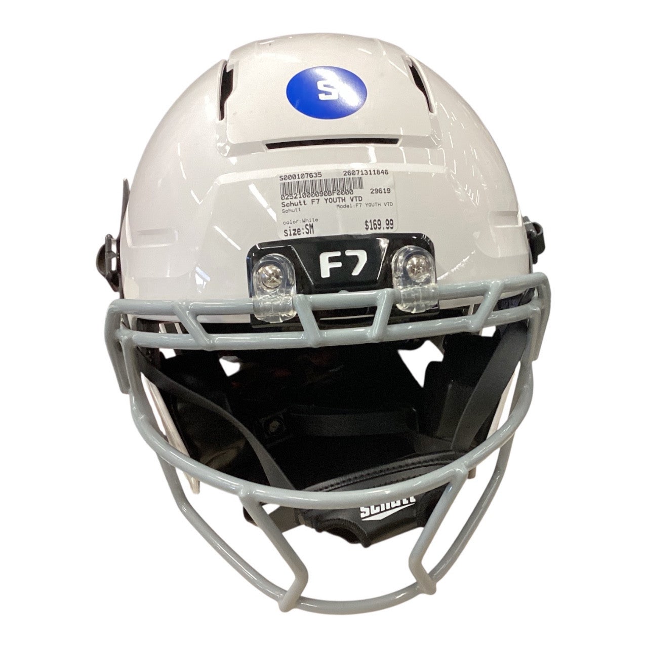 f7 youth football helmet Schutt Sports Air Elite Helmet is inflatable Used Schutt F7 YOUTH VTD