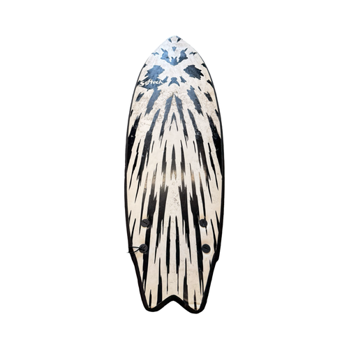 Used MASON TWIN Surfboard Black And White 5Ft 2In 10299-S000311585