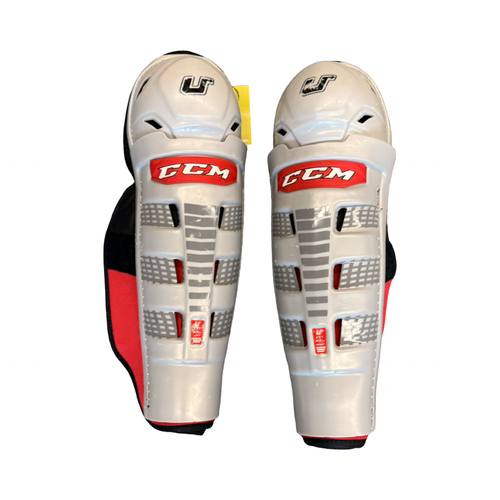 Used CCM U+ Senior Shin Guards Grey 17" 10299-S000312437