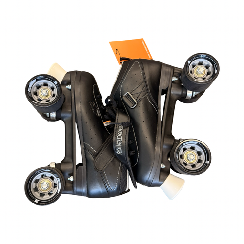 Used RollerDerby STR SEVEN Senior Roller Quad Skates Black Senior 6 10299-S000312447