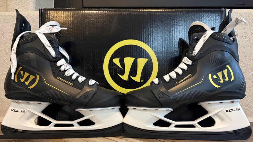 Black 2026 Warrior Alpha Pro Hockey Skates 8.5 (New)