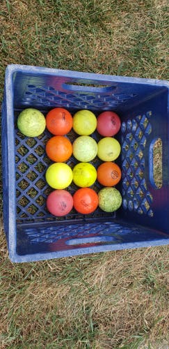 13 USED FIELD HOCKEY BALLS