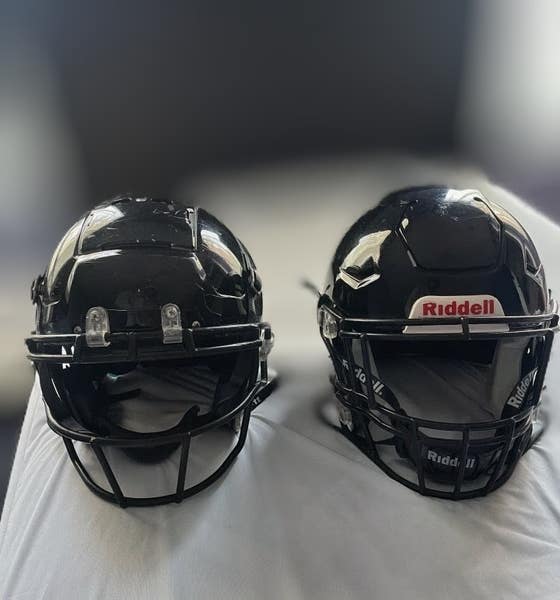 black xl football helmet Riddell SpeedFlex Out (2025) lining is engineered to absorb impact 2026 Schutt F7 Air Elite