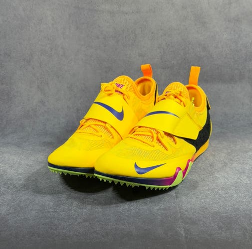 Nike Pole Vault Elite Track & Field Spikes FZ9649-800 Citron Pulse Men’s 13 NEW