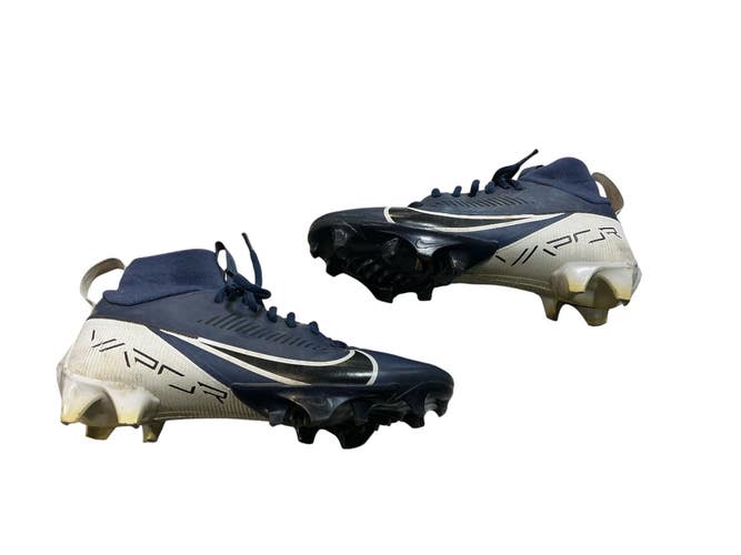 Used Nike VAPOR Adult FB Cleats White/Black/Navy Senior 6.5 11873-C000240612