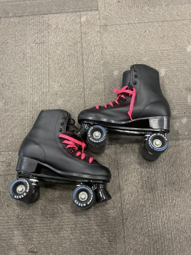 Used SEVEN QUAD SKATES Senior Roller Quad Skates Black Senior 8 11614-S000240939
