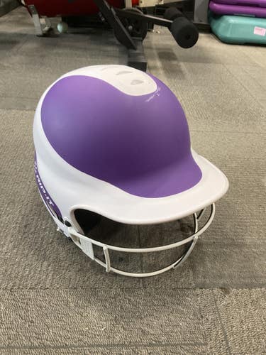 Used RIP-IT BATTING HELMET Batting Helmet w/Mask Purple And White M/L 11614-S000240924