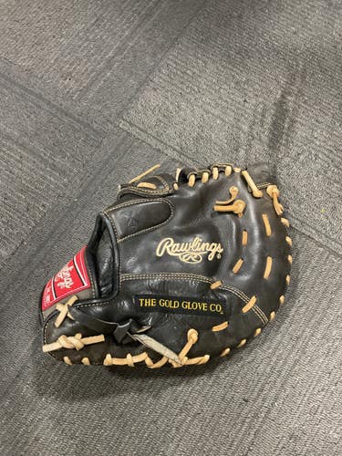 Used Rawlings GOLD GLOVE LEGEND BB/SB First Base LH Throw Black 11 1/2" 11614-S000240892